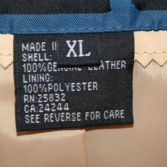 Cripple Creek Leather Fringe Jacket Decorative Beading on front and back Sz XL - Picture 7 of 16